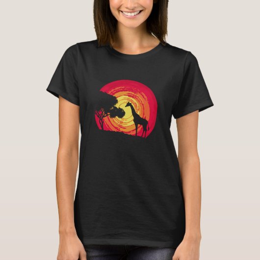 アフリカの夕日 Tシャツ (正面)