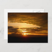 アフリカの夕焼け ポストカード (正面/裏面)