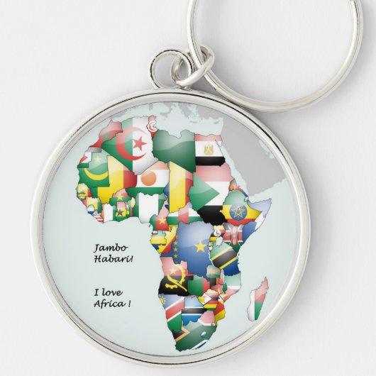 アフリカの多様性のお祝い:アフリカの色 キーホルダー (正面)