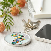 アフリカの多様性のお祝い:アフリカの色 キーホルダー (側面)