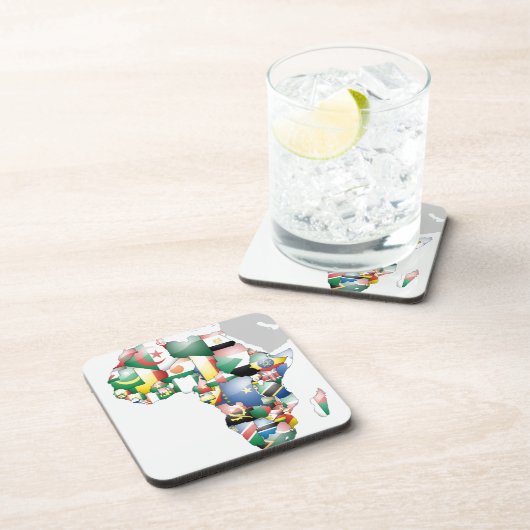 アフリカの多様性のお祝い:アフリカの色 コースター (右側)