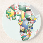 アフリカの多様性のお祝い:アフリカの色 コースター (正面)