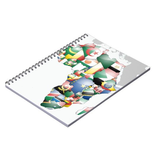 アフリカの多様性のお祝い:アフリカの色 ノートブック (左側)