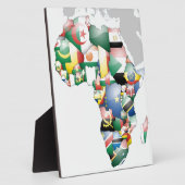 アフリカの多様性のお祝い:アフリカの色 フォトプラーク (側面)