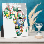 アフリカの多様性のお祝い:アフリカの色 フォトプラーク (側面)