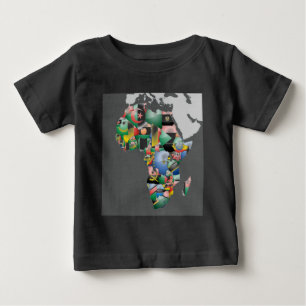 アフリカの多様性のお祝い:アフリカの色 ベビーTシャツ