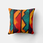 アフリカの多色のなパターンプリントのデザイン クッション (裏面)