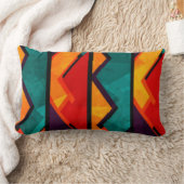 アフリカの多色のなパターンプリントのデザイン ランバークッション (ブランケット)