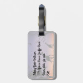 アフリカの夜明けキリン-ラゲッジタグ ラゲッジタグ (裏面縦)