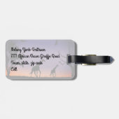 アフリカの夜明けキリン-ラゲッジタグ ラゲッジタグ (裏面横)