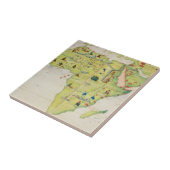 アフリカの大陸 タイル (側面)