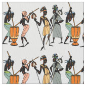 アフリカの天然種族のデザインの生地 ファブリック (クローズアップ)