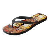 アフリカの太陽に輝くアフリカの美しい女性のシルエット ビーチサンダル (アングル)