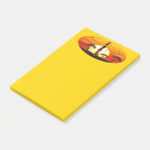 アフリカの太陽に輝くアフリカの美しい女性のシルエット ポストイット (アングル)