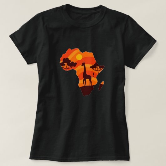 アフリカの太陽 Women's Tシャツ (デザイン正面)