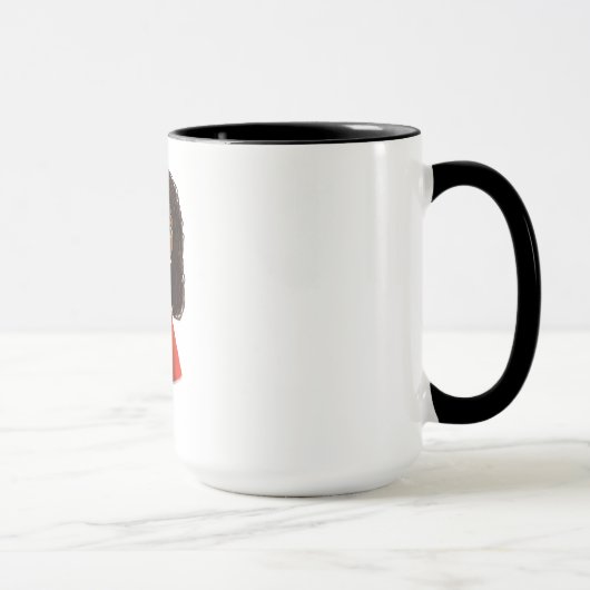 アフリカの女の子のコーヒー・マグ マグカップ (右)