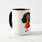 アフリカの女の子のコーヒー・マグ マグカップ (正面左)