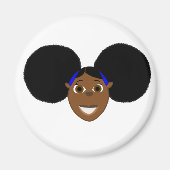 アフリカの女の子の漫画のキャラクターFino! マグネット (正面)