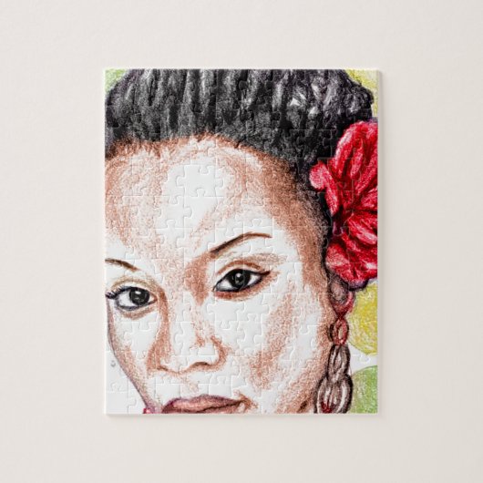 アフリカの女の子 ジグソーパズル (縦)