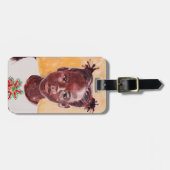 アフリカの女の子 ラゲッジタグ (正面横)