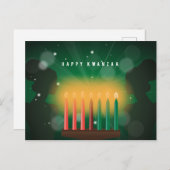 アフリカの女性たち、ハッピー・クワンザァ！ シーズンポストカード (正面/裏面)
