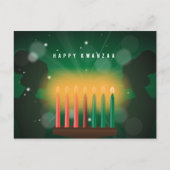 アフリカの女性たち、ハッピー・クワンザァ！ シーズンポストカード (正面)