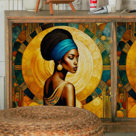 アフリカの女性と月の切り離しティッシュペーパー 薄葉紙