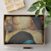 アフリカの女性と月の切り離しティッシュペーパー 薄葉紙 (ギフト)