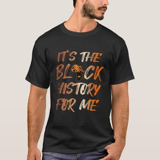 アフリカの女性の子どもにとっての黒男性へい歴史 Tシャツ (正面)