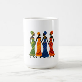 アフリカの女性マグ コーヒーマグカップ