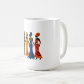 アフリカの女性マグ コーヒーマグカップ (正面右)