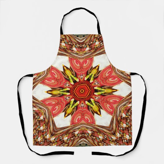 アフリカの女性用キッチン エプロン (正面)