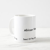アフリカの女性 コーヒーマグカップ (正面左)