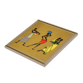 アフリカの女性 タイル (側面)