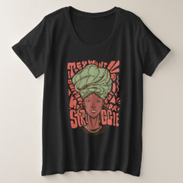 アフリカの女性 ブラックヒストリー月間 プラスサイズTシャツ