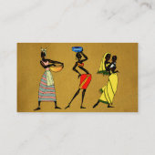 アフリカの女性 名刺 (裏面)