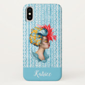 アフリカの女性 iPhone X ケース Case-Mate iPhoneケース (裏面)