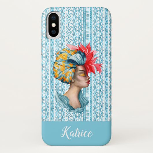 アフリカの女性 iPhone X ケース Case-Mate iPhoneケース (裏面)
