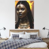 アフリカの女王024 キャンバスプリント (インサイチュ (寝室))