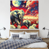 アフリカの女王12 キャンバスプリント (インサイチュ (寝室))