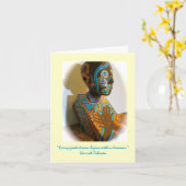 アフリカの女王 カード (黄色い花)