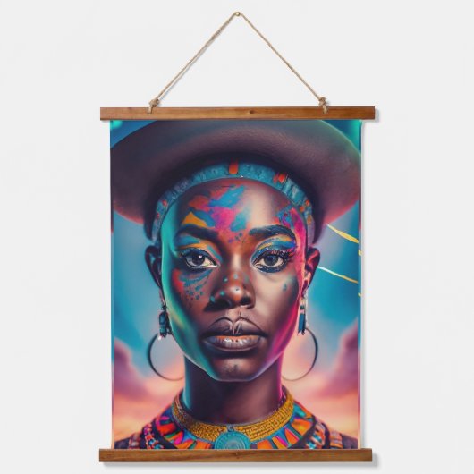 アフリカの女王 吊り下げ型タペストリー (正面)