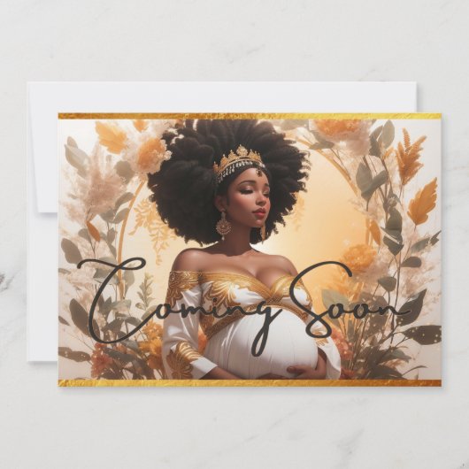 アフリカの女神ソフトボホ妊娠の発表 カード (正面)