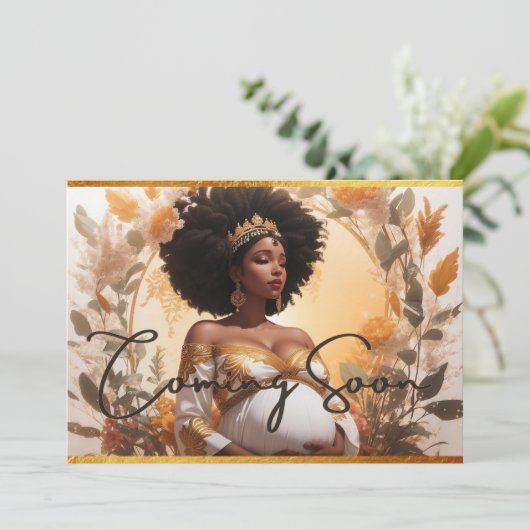 アフリカの女神ソフトボホ妊娠の発表 カード (スタンド正面)