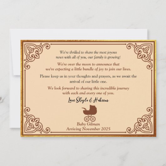 アフリカの女神ソフトボホ妊娠の発表 カード (裏面)