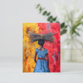 アフリカの女運性の薪 ポストカード (スタンド正面)