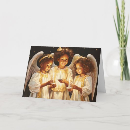 アフリカの子供たちクリスマスエンジェル シーズンカード (正面)