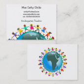 アフリカの子供、 名刺 (正面/裏面)