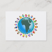 アフリカの子供、 名刺 (裏面)