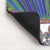 アフリカの孔雀の色 マウスパッド (コーナー)